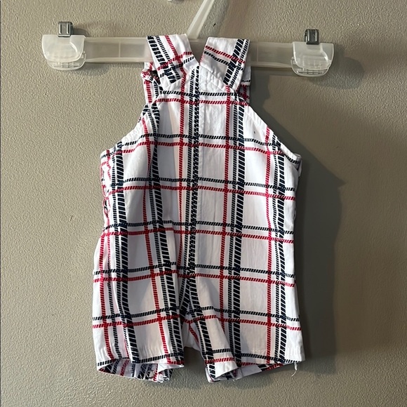 Plaid Kids Shorts  Overalls - Picture 3 of 3